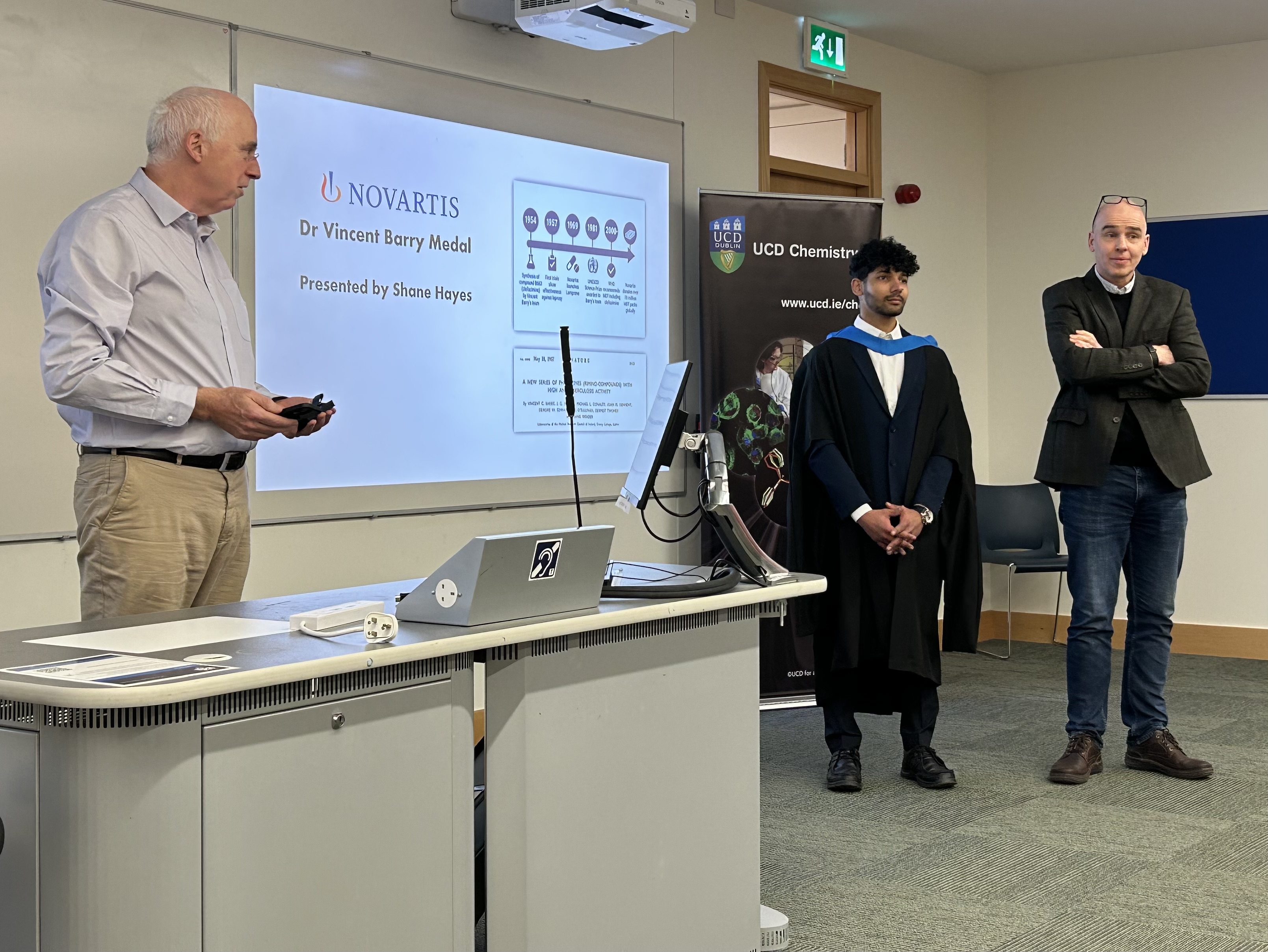 Novartis Dr Vincent Barry Medal Shane Hayes, Arun Madathil  & James Sullivan